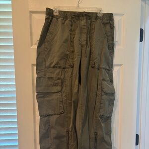 Abercrombie and Fitch cargo drawstring pants